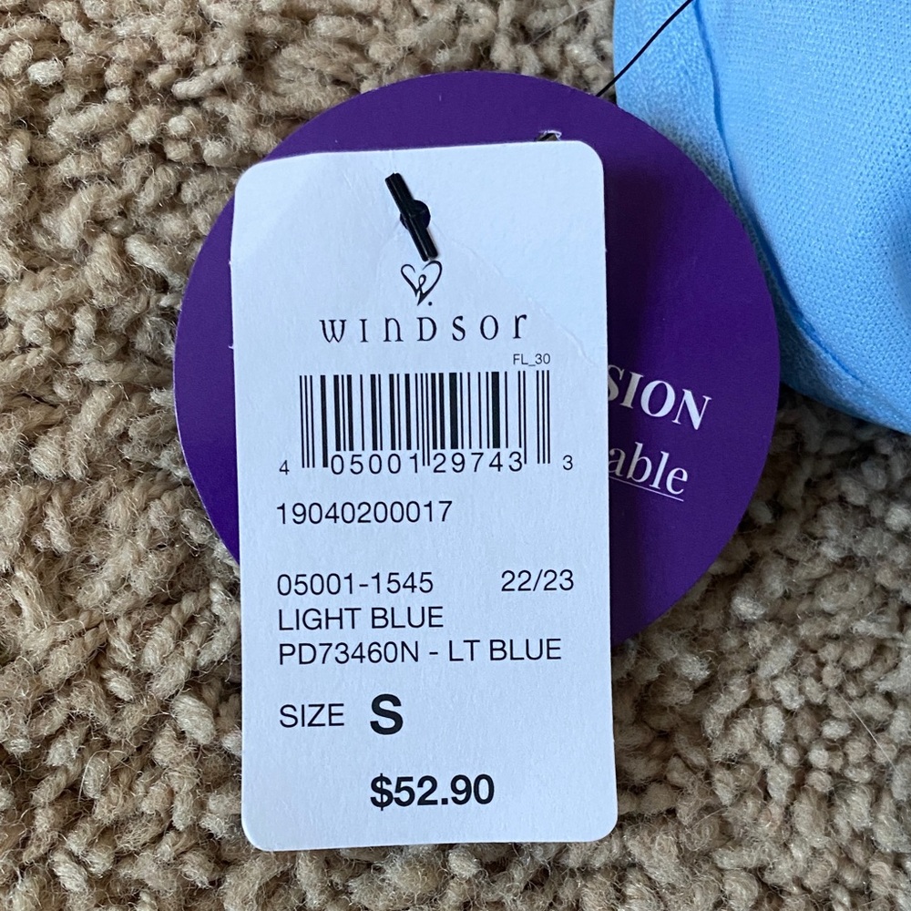 Windsor Light Blue Pearl-Accent Ruched Mini Dress - Picture 3 of 3